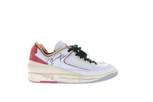 Sneakers "Jordan 2 Low rétro SP" blanches et rouges