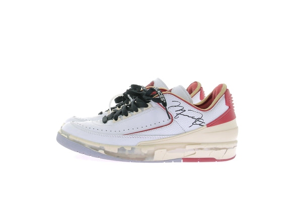 Sneakers "Jordan 2 Low rétro SP" blanches et rouges