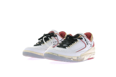 Sneakers "Jordan 2 Low rétro SP" blanches et rouges