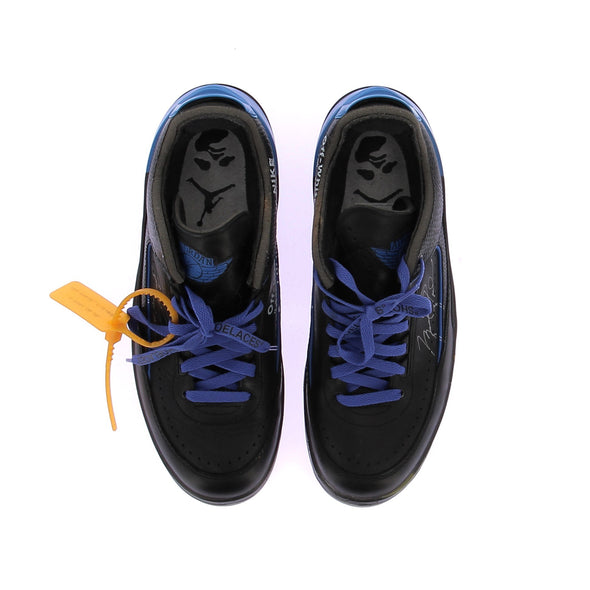 Sneakers "Jordan 2 Low rétro SP" noires et bleues