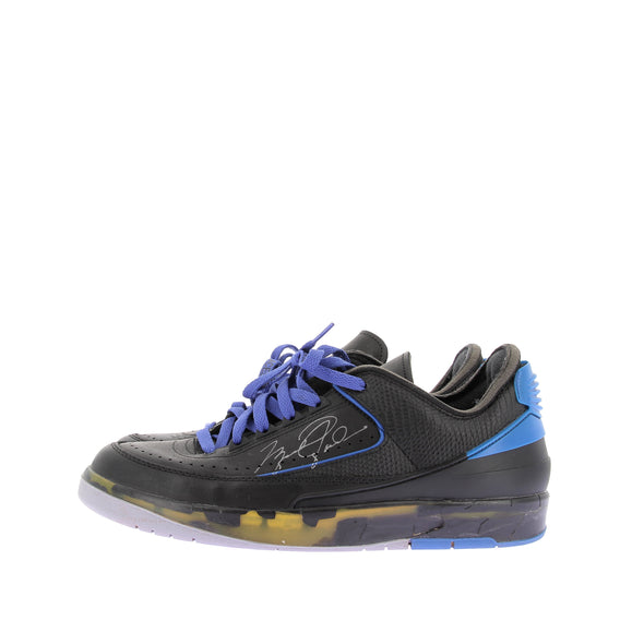 Sneakers "Jordan 2 Low rétro SP" noires et bleues