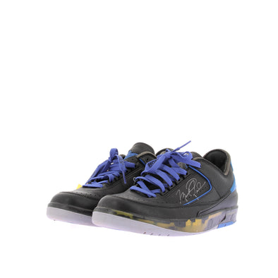Sneakers "Jordan 2 Low rétro SP" noires et bleues