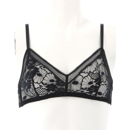 Ensemble culotte et bralette noire à dentelle