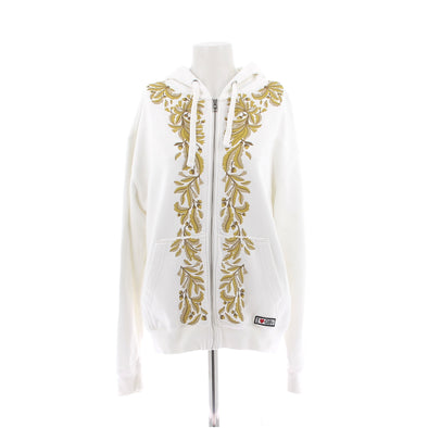 Sweat à capuche blanc