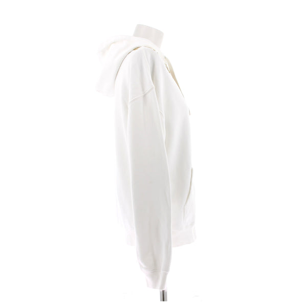 Sweat à capuche blanc