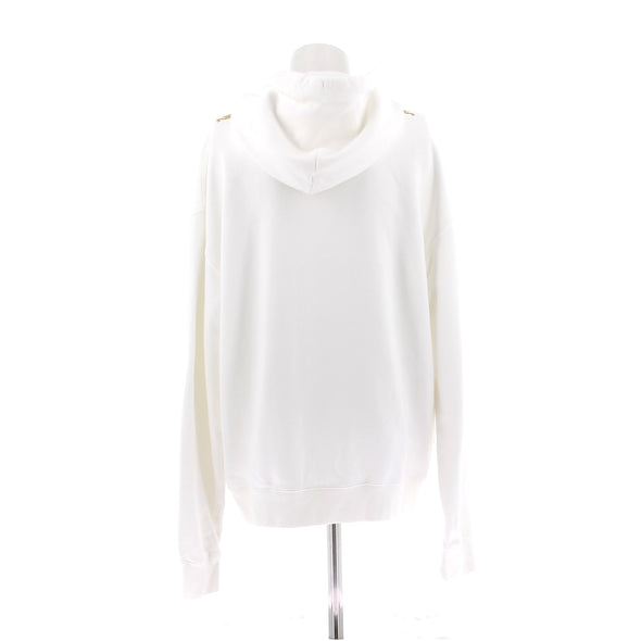 Sweat à capuche blanc