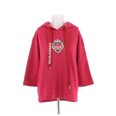 Sweat à capuche rouge