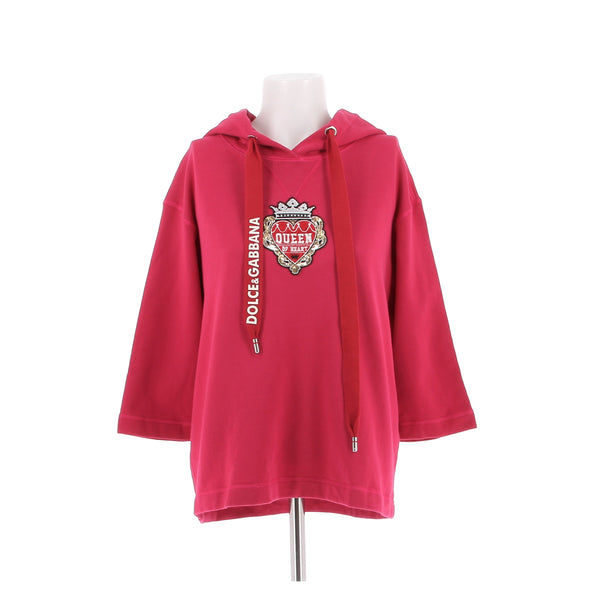 Sweat à capuche rouge