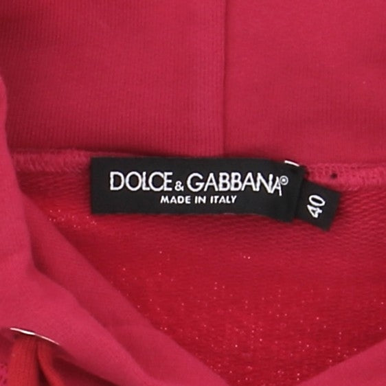 Sweat à capuche rouge