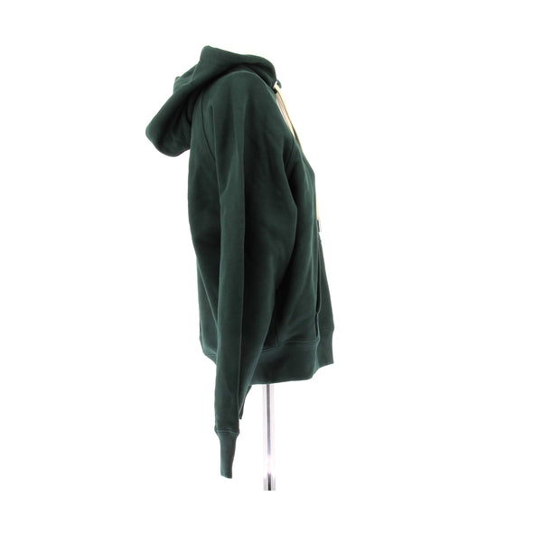 Sweatshirt vert à capuche