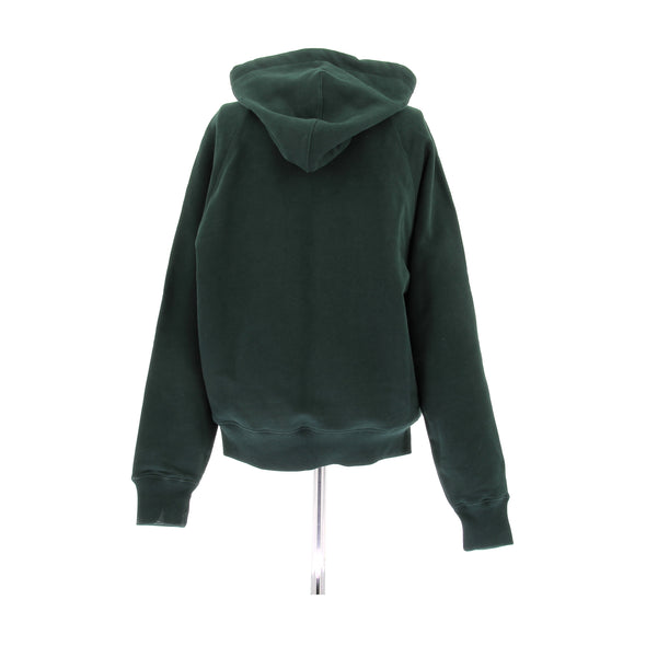Sweatshirt vert à capuche