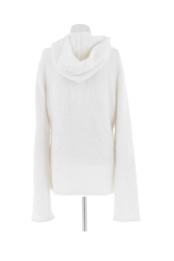 Sweat à capuche blanc