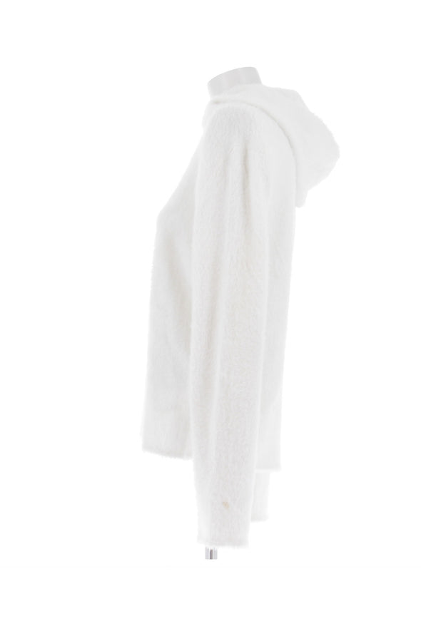Sweat à capuche blanc