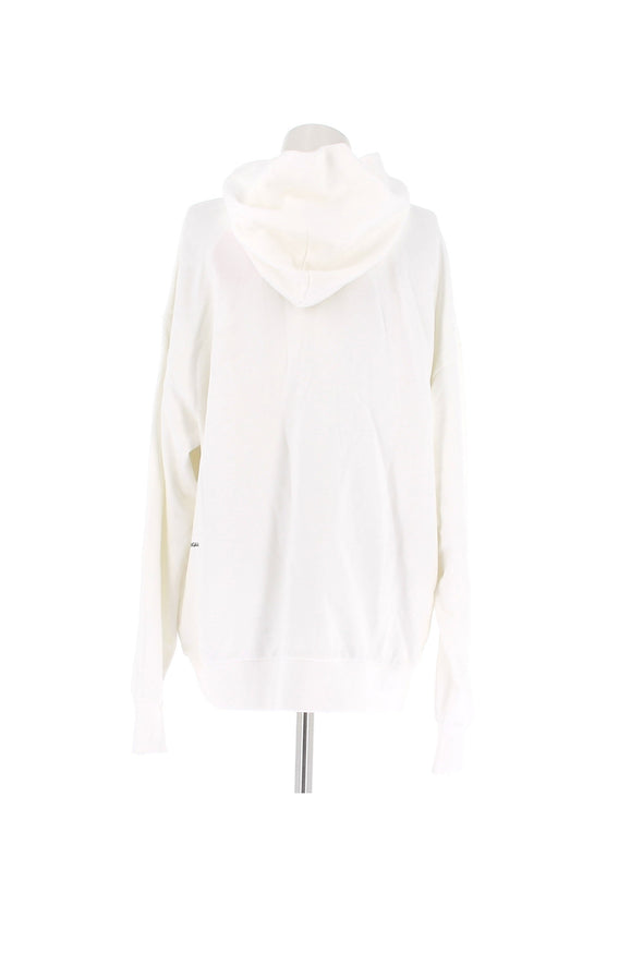 Sweat à capuche blanc
