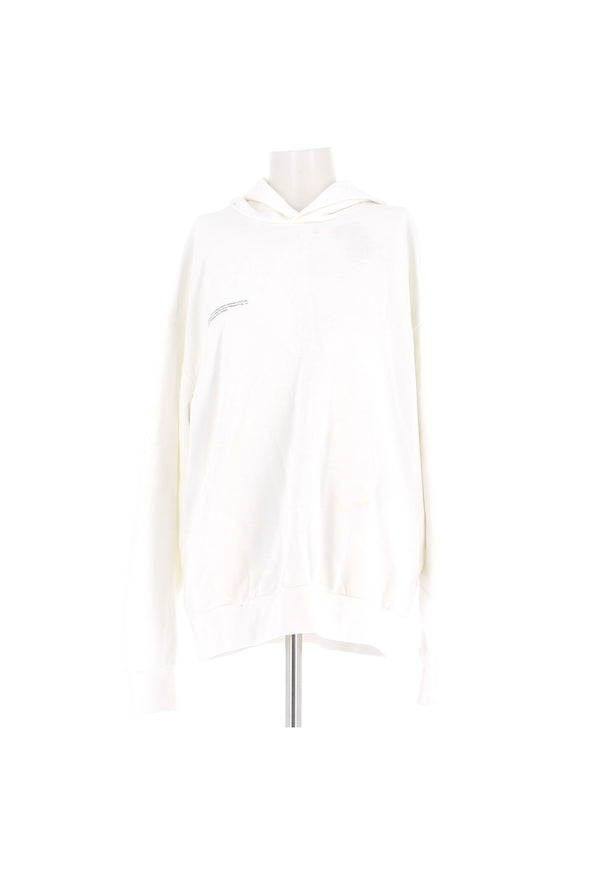 Sweat à capuche blanc