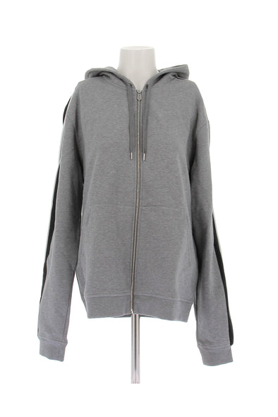 Sweat à capuche gris