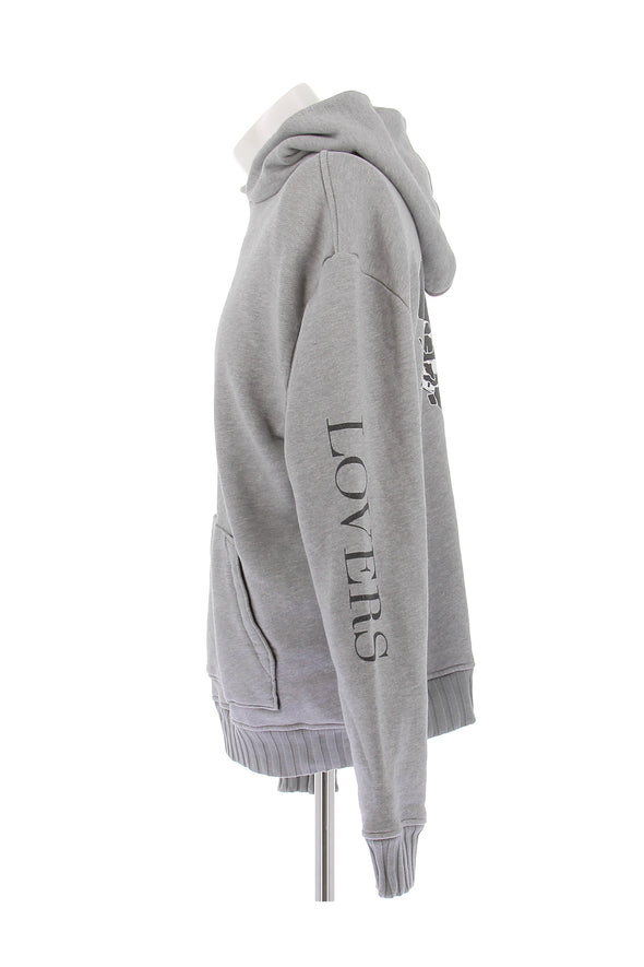 Sweat à capuche gris