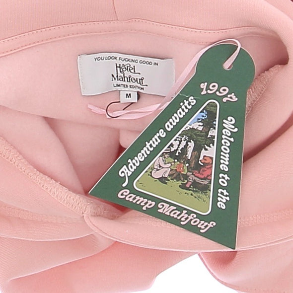 Sweat à capuche rose