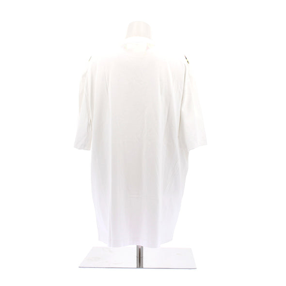 T-shirt blanc à imprimé coloré
