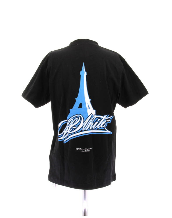 Tee shirt noir tour Eiffel