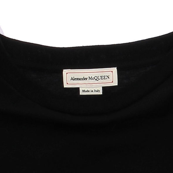 T-shirt noir avec manches en tulle
