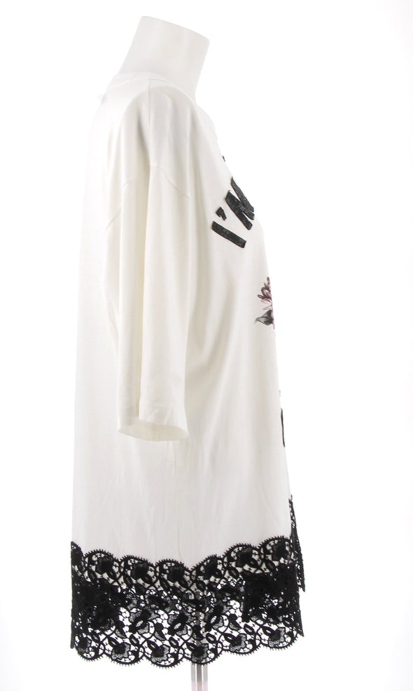 T-shirt blanc "I'm the queen of my life"