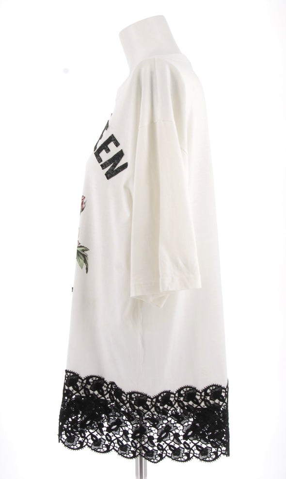 T-shirt blanc "I'm the queen of my life"