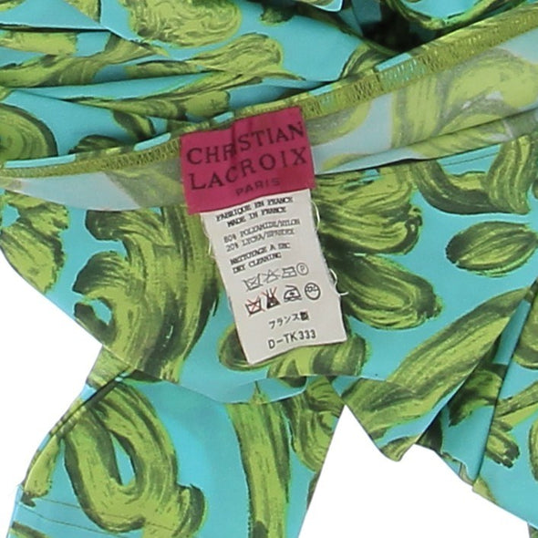 T-shirt imprimé vert et bleu