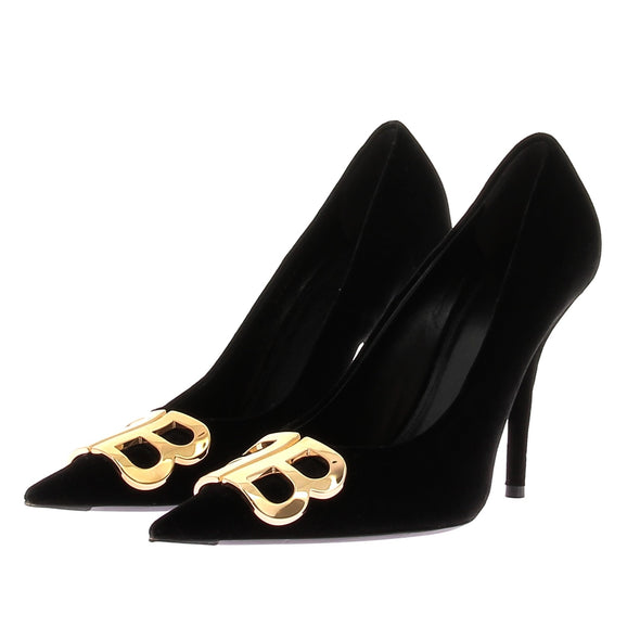 Escarpins en velours "BB"