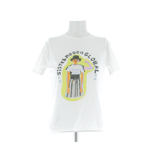 Tee-shirt blanc "Sisterhood is global"
