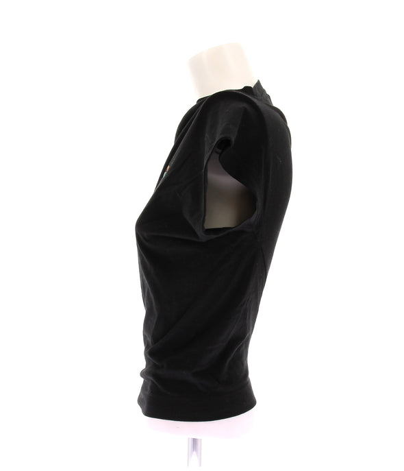 Tee-shirt asymétrique noir