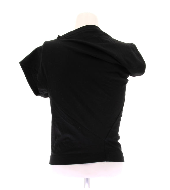 Tee-shirt asymétrique noir