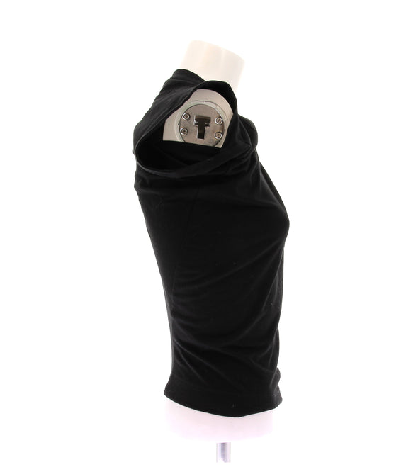 Tee-shirt asymétrique noir