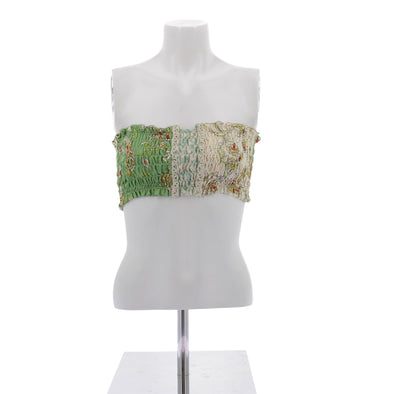 Top bandeau en soie