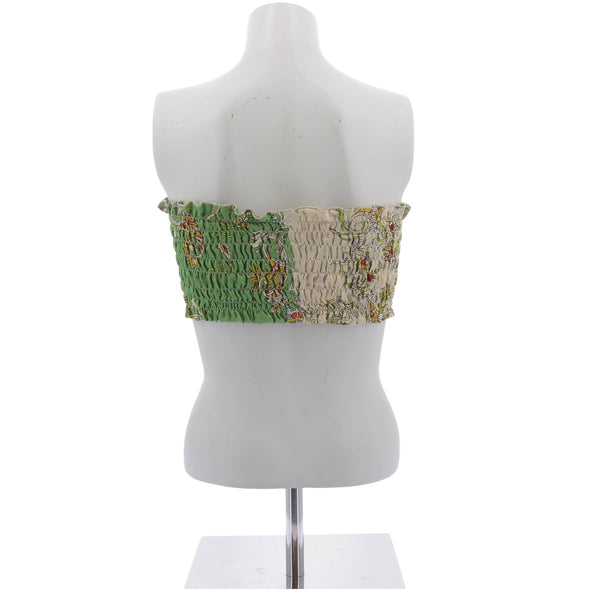 Top bandeau en soie