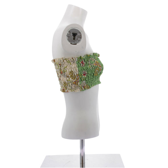 Top bandeau en soie