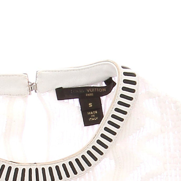 Top texturé blanc