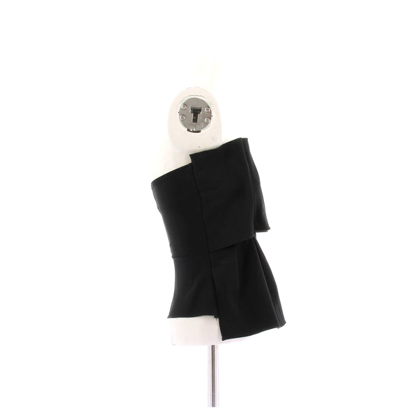 Top bustier noir