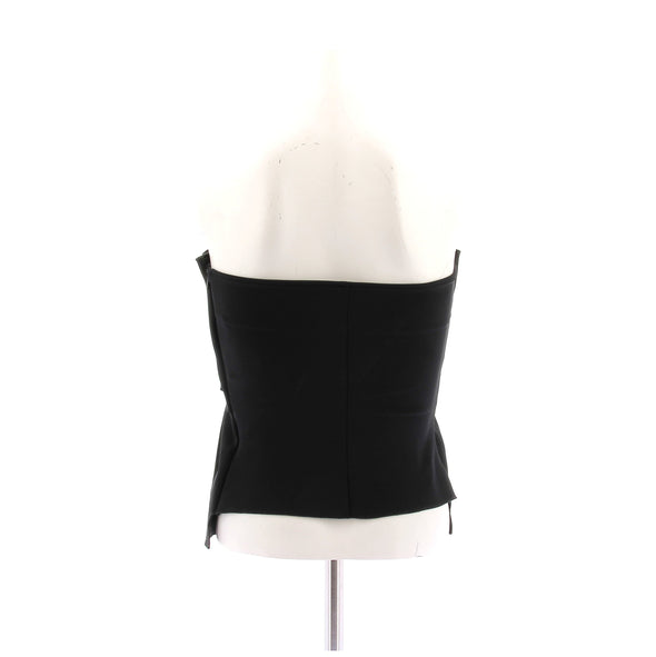 Top bustier noir