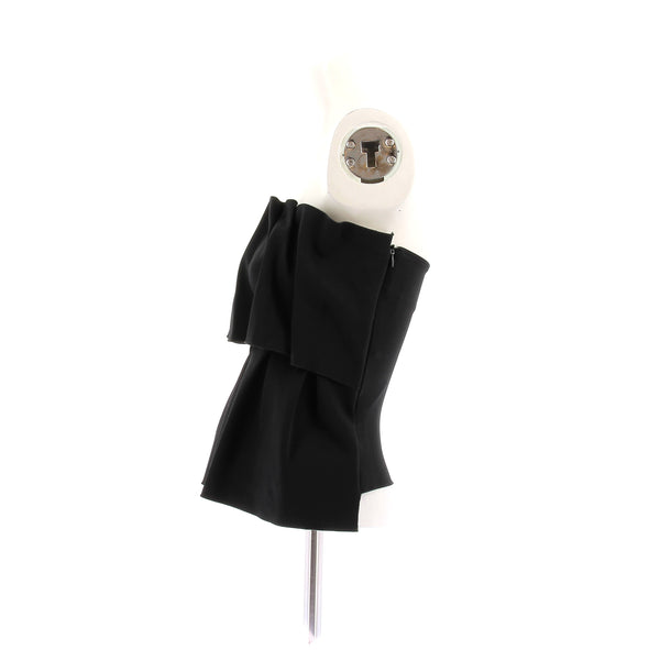 Top bustier noir