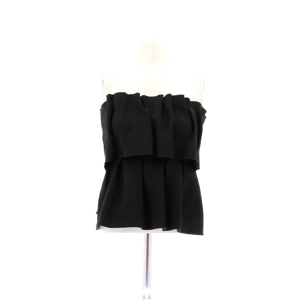 Top bustier noir