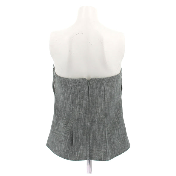 Top bustier en laine
