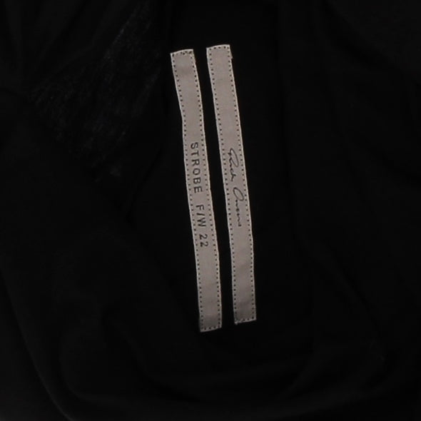 Top drapé noir