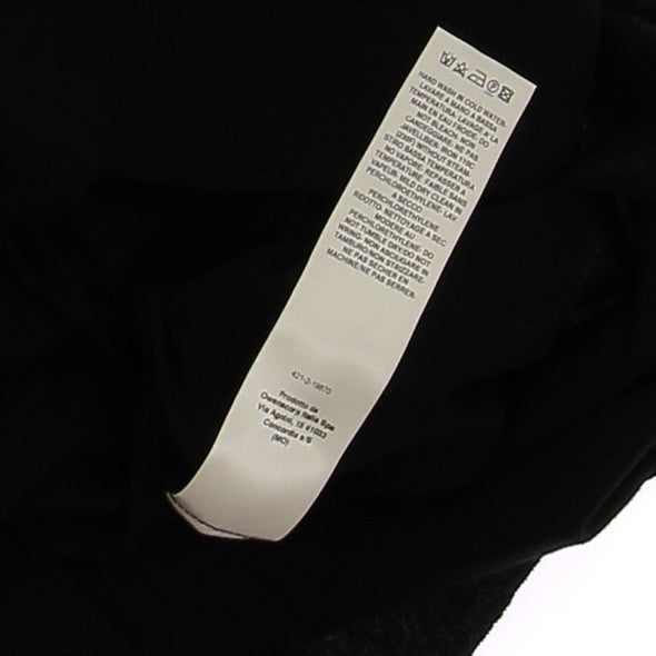 Top drapé noir