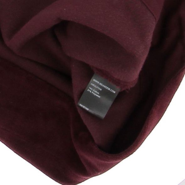Top en velours bordeaux