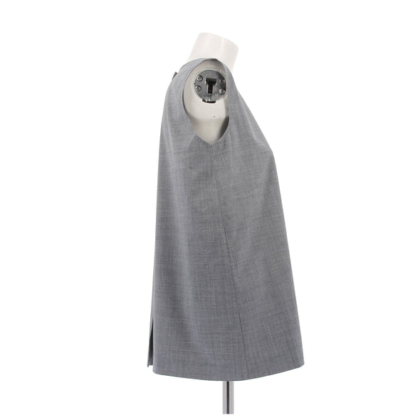 Top gris sans manches