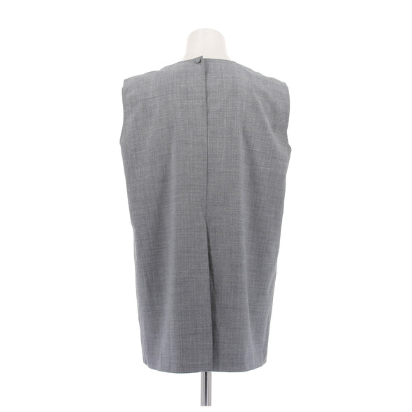 Top gris sans manches