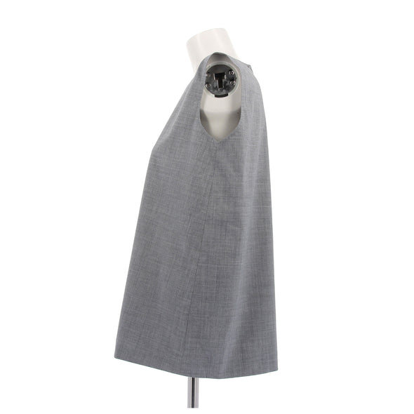 Top gris sans manches
