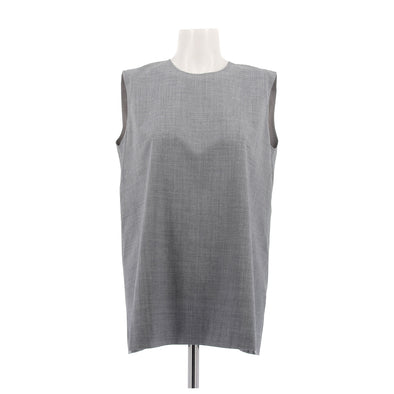 Top gris sans manches