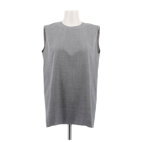 Top gris sans manches